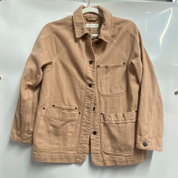 Madewell x backdrop Pink Jean Jacket size xxs